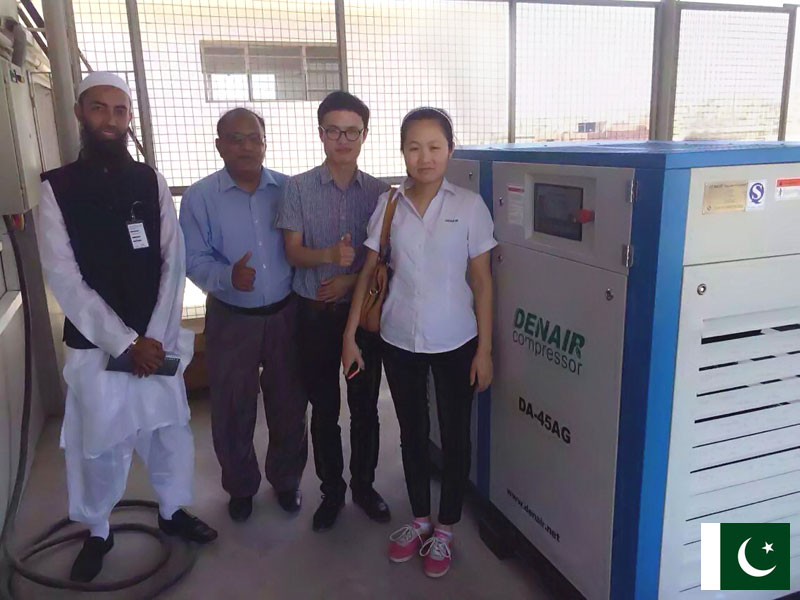 DENAIR Compresor de aire para Textil en Pakistán