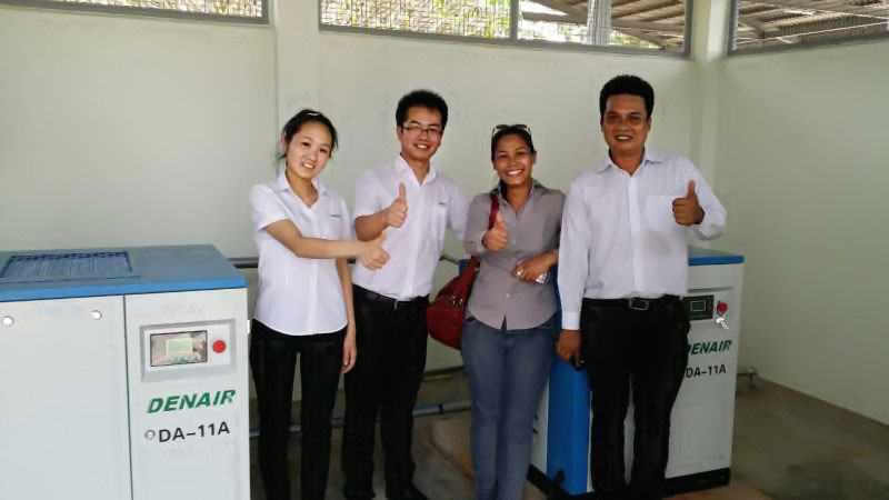 DENAIR Compresor de aire para tratamiento de agua en Tailandia