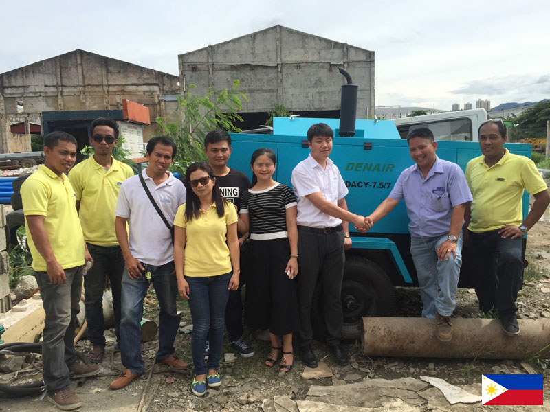 Compresor de Aire Portátil para Trabajos de plomería en Filipinas