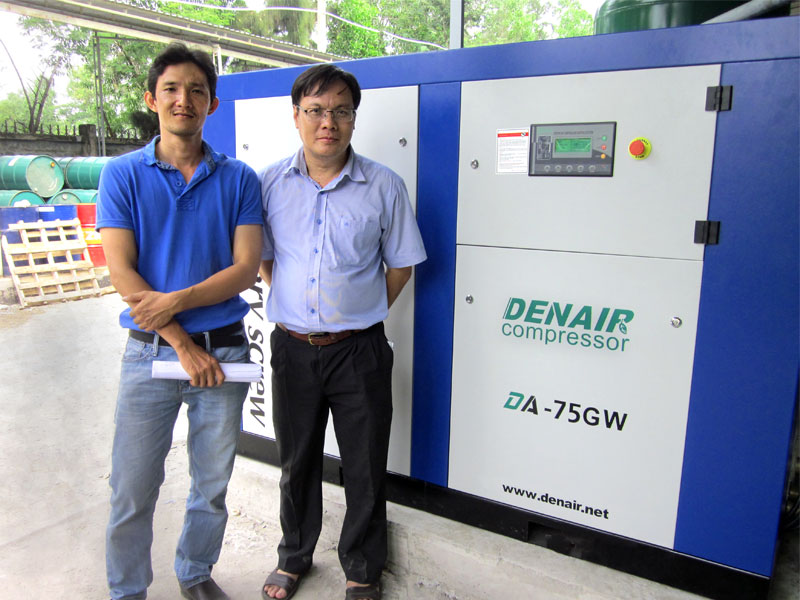 Compresor de aire de enfriamiento de agua en Vietnam